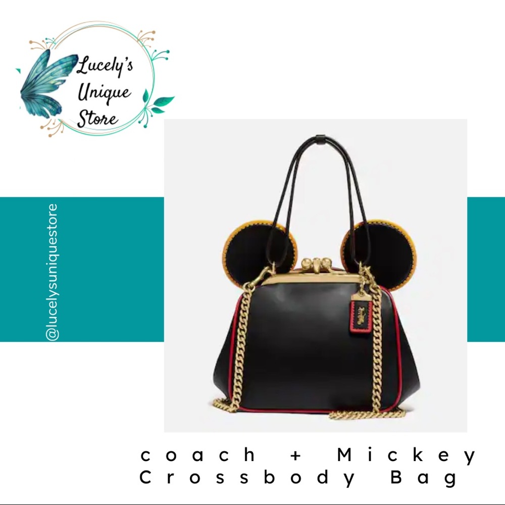 NWT Coach + Mickey Mouse Crossbody Bag